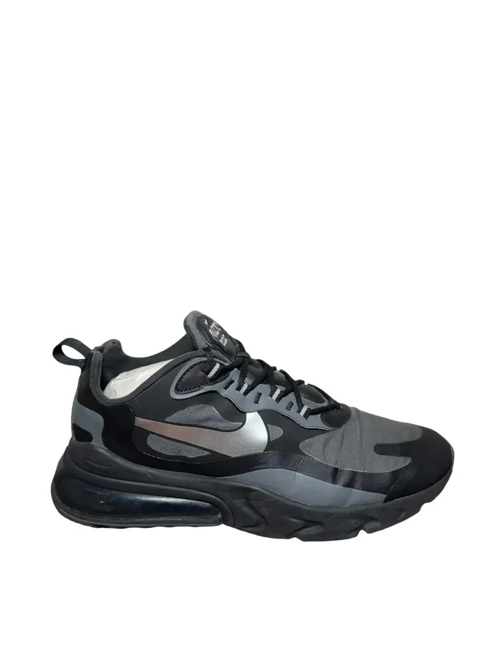 Nike React Men's Black and Gray Air-Cushion Athletic Sneakers size 10